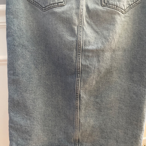 Lucky brand Midi Skirt in faded wash size 4/27 - Picture 3 of 5